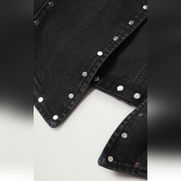 NWT Mango Denim Studded Vest - Picture 7 of 7